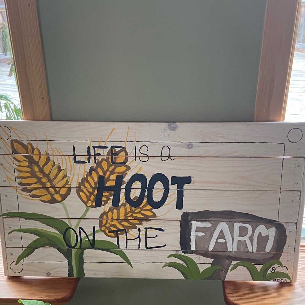 Rustic Farmhouse Art - Life is a Hoot